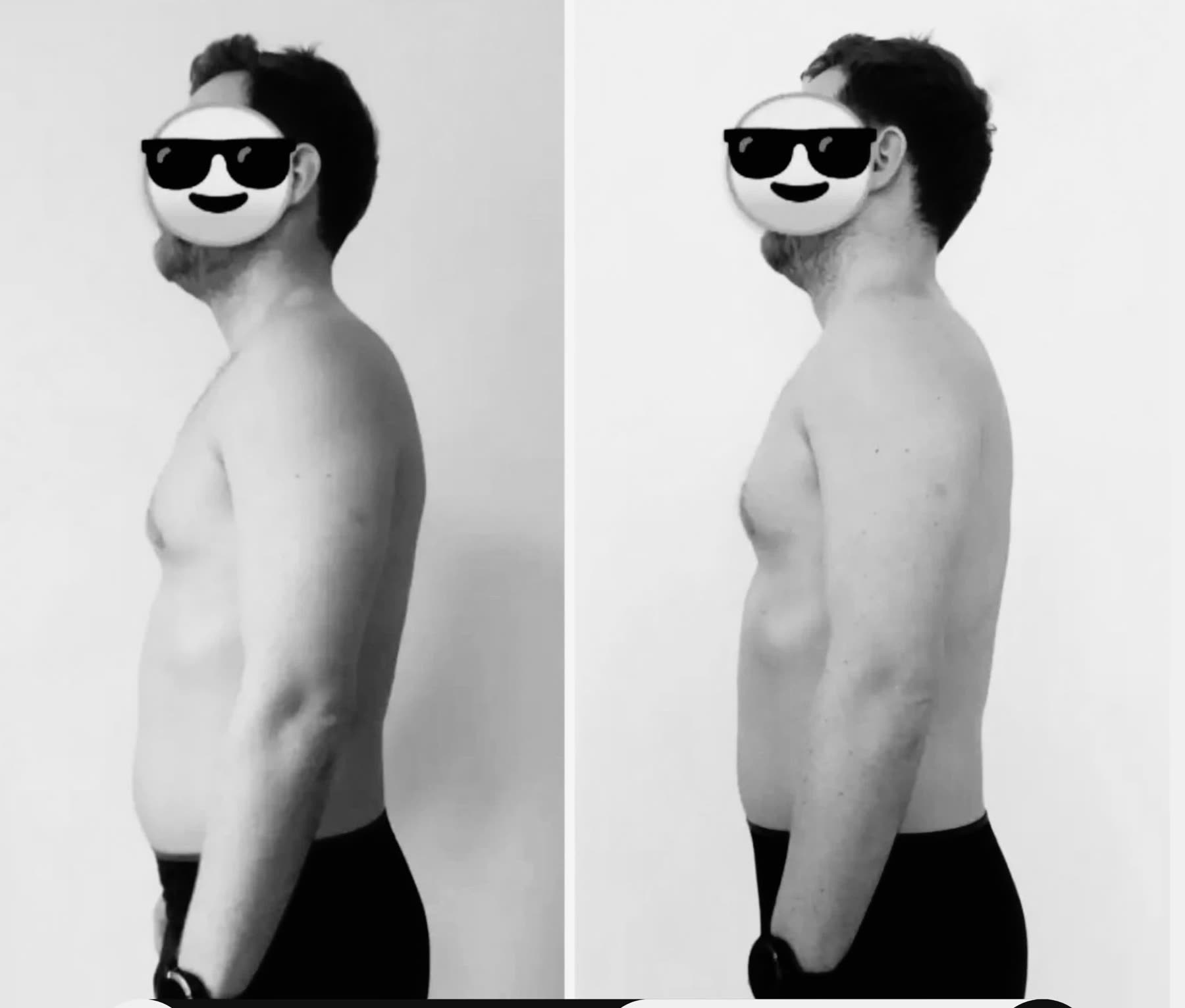 Body Architecture — before and after, 4 weeks