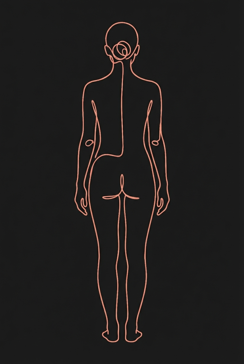 Back view pose example